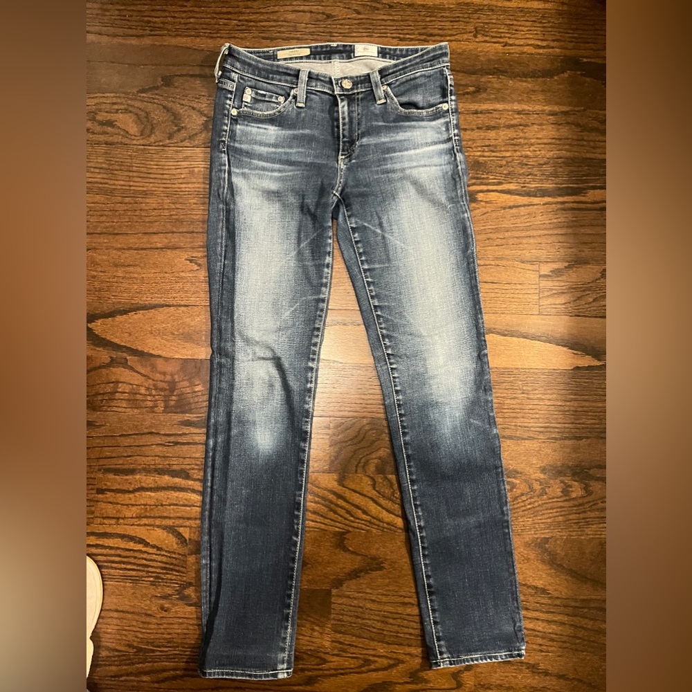 AG Adriano Goldschmied Jeans Womens 26 Blue The Stilt Cigarette Leg Skinny Denim